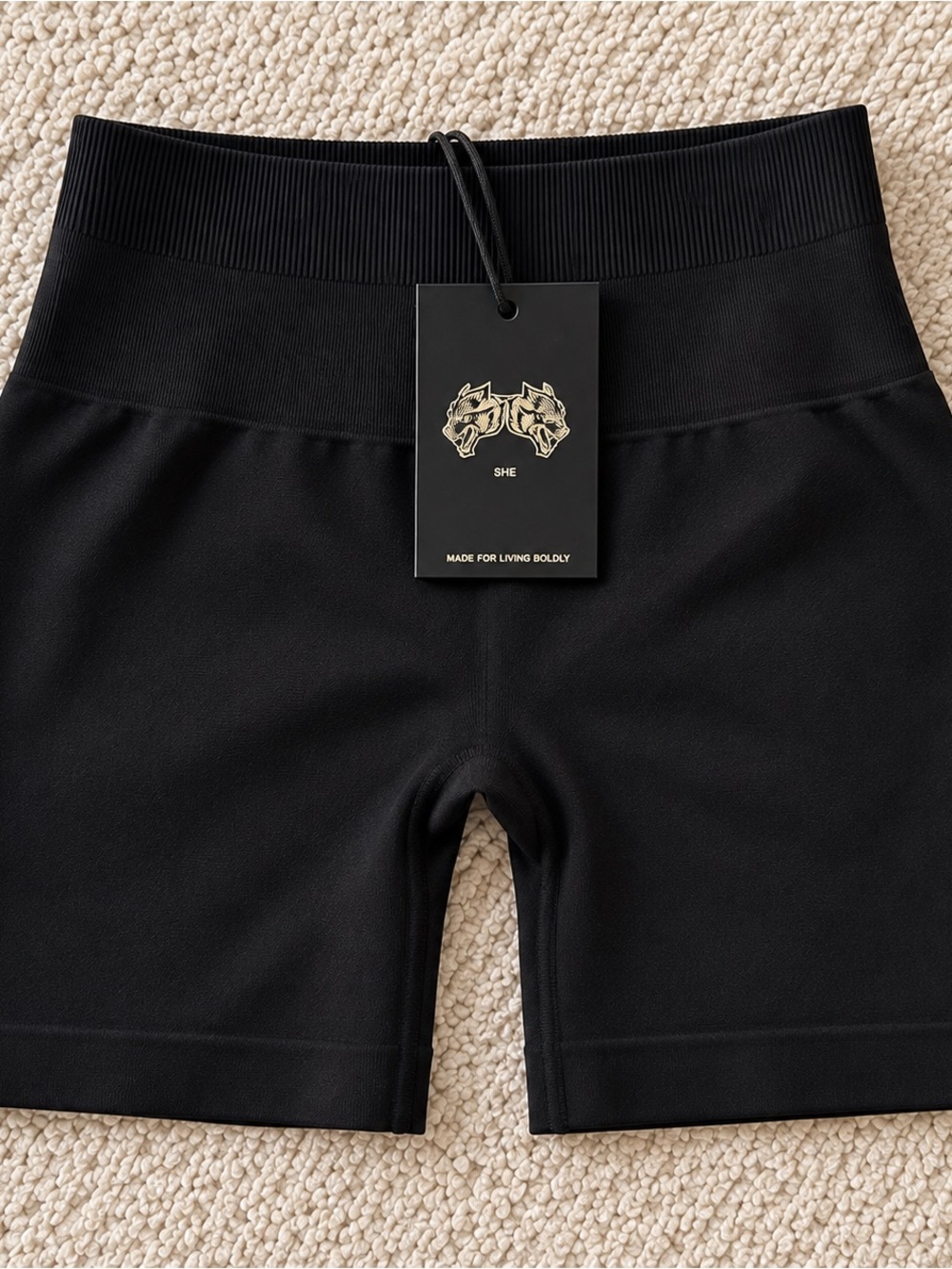 Darc Sport SHE Wolves Forever Katya Seamless Shorts Black S NWT 103/1000